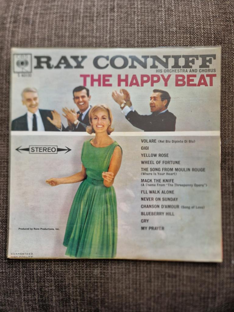 Ray Conniff - The Happy Beat LP (Stereo), Inclusief binnenhoes, Ophalen of Verzenden, Gebruikt, 12 inch