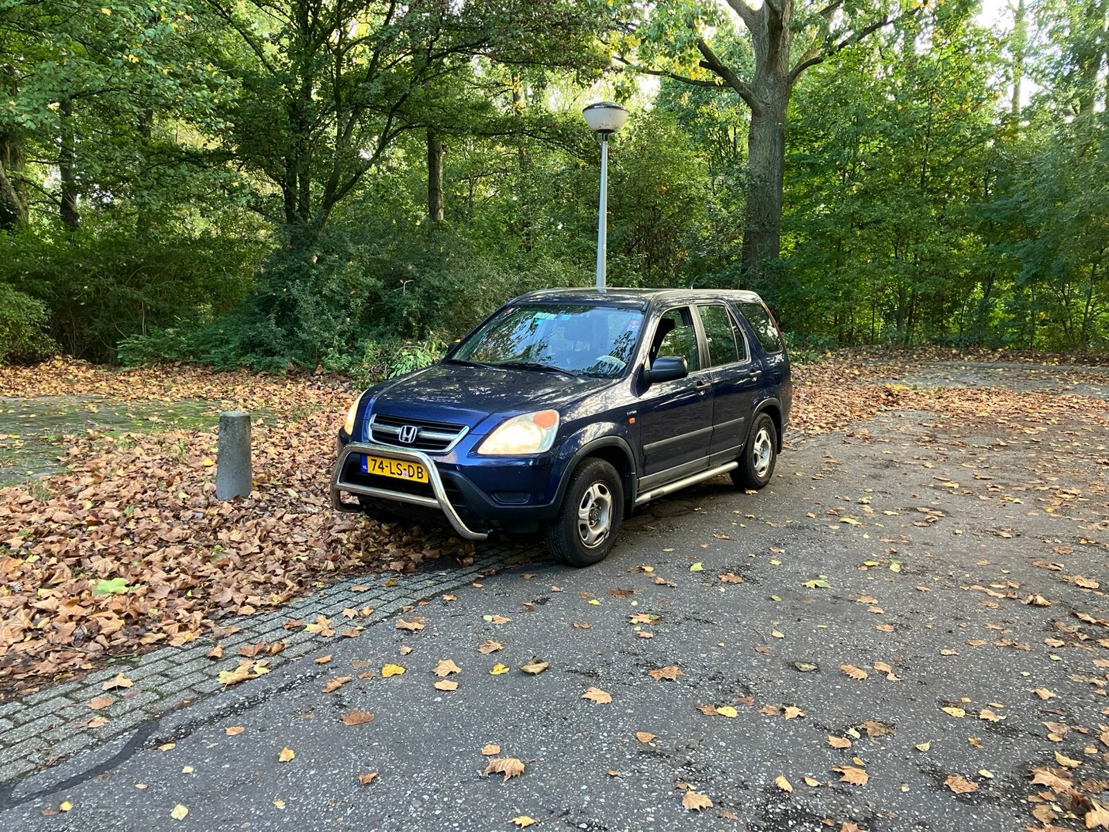 Honda CR-V 2.0 I AUT 2003 Blauw, Auto's, Automaat, 1998 cc, 1458 kg, 4 cilinders