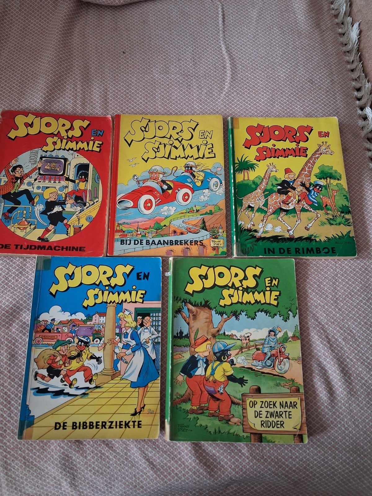 Sjors en Sjimmie stripboeken - 5 delen, Boeken, Meerdere stripboeken, Ophalen, Gelezen, Frans Piët