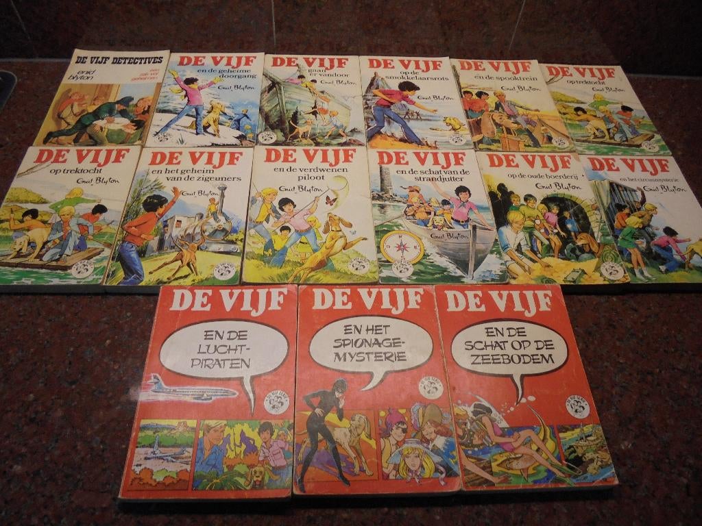 15 boeken van de Vijf serie !, Boeken, Stripboeken, Meerdere stripboeken, Ophalen of Verzenden, Gelezen
