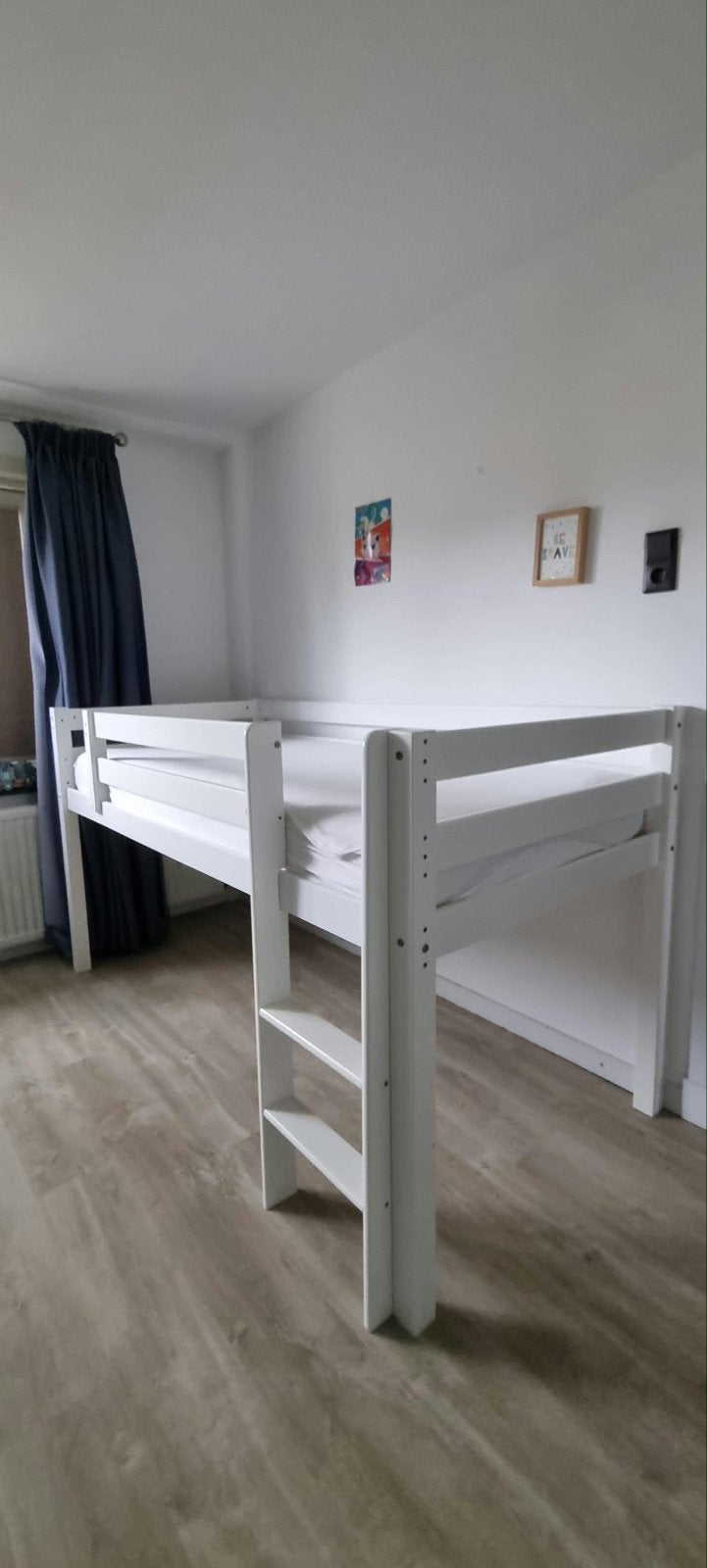 GRATIS 2 x kinderbed halfhoogslaper met lattenbodem, Ophalen, Gebruikt, 90 cm, Eenpersoons