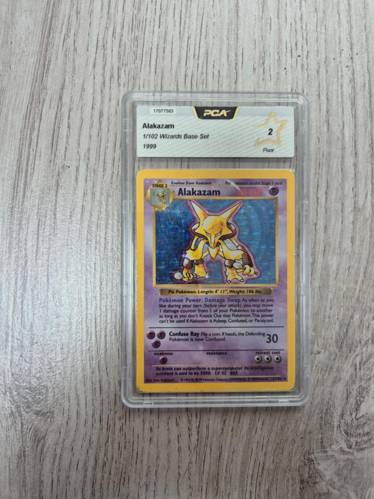 Alakazam 1 Base (shadowless) PCA 2, Verzenden, Zo goed als nieuw