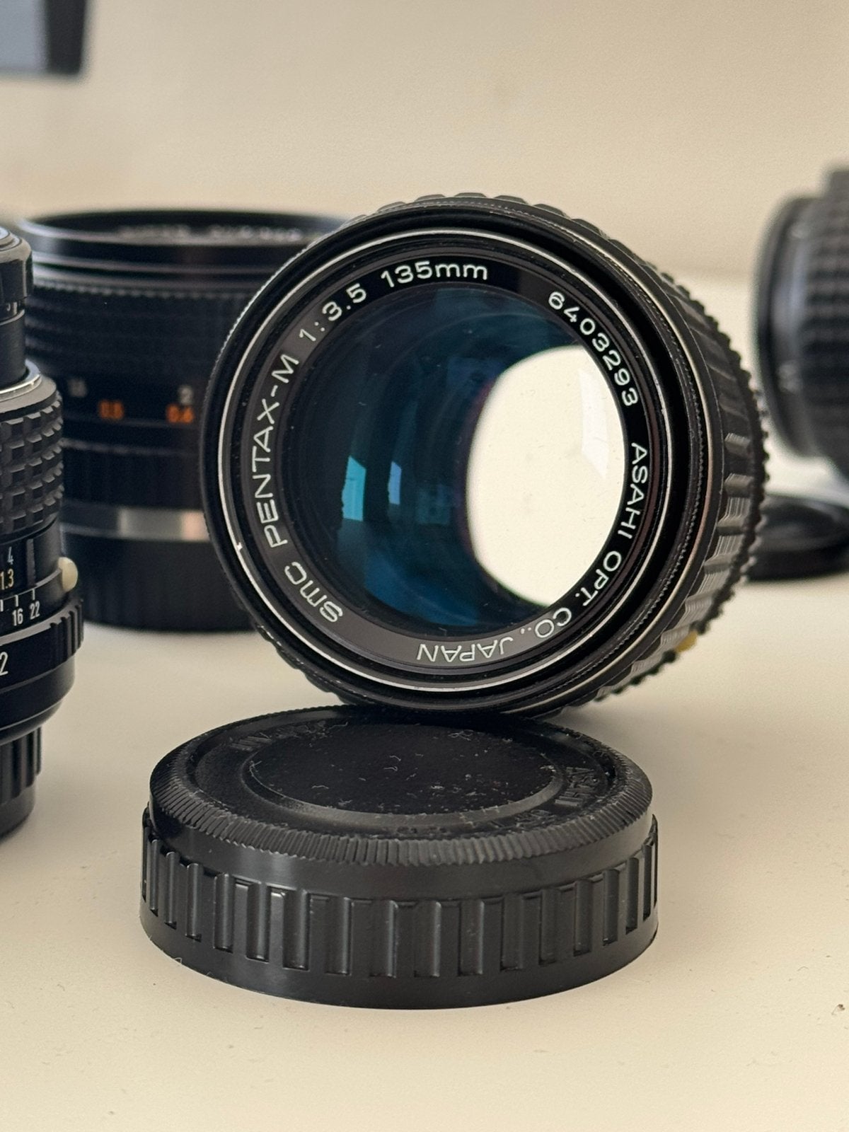 SMC Pentax-M 135mm f3.5 - Uitstekende staat, Gebruikt, Pentax K-mount, Lensdoppen, 135 mm