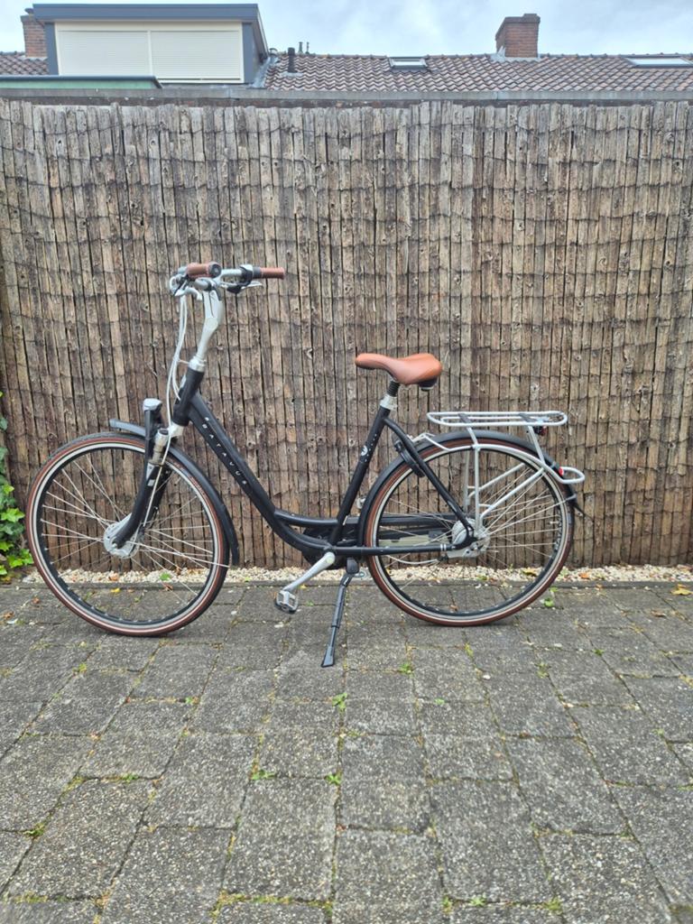 Batavus Monaco Fiets Zwart, Ophalen, Velgrem, Versnellingen, Batavus