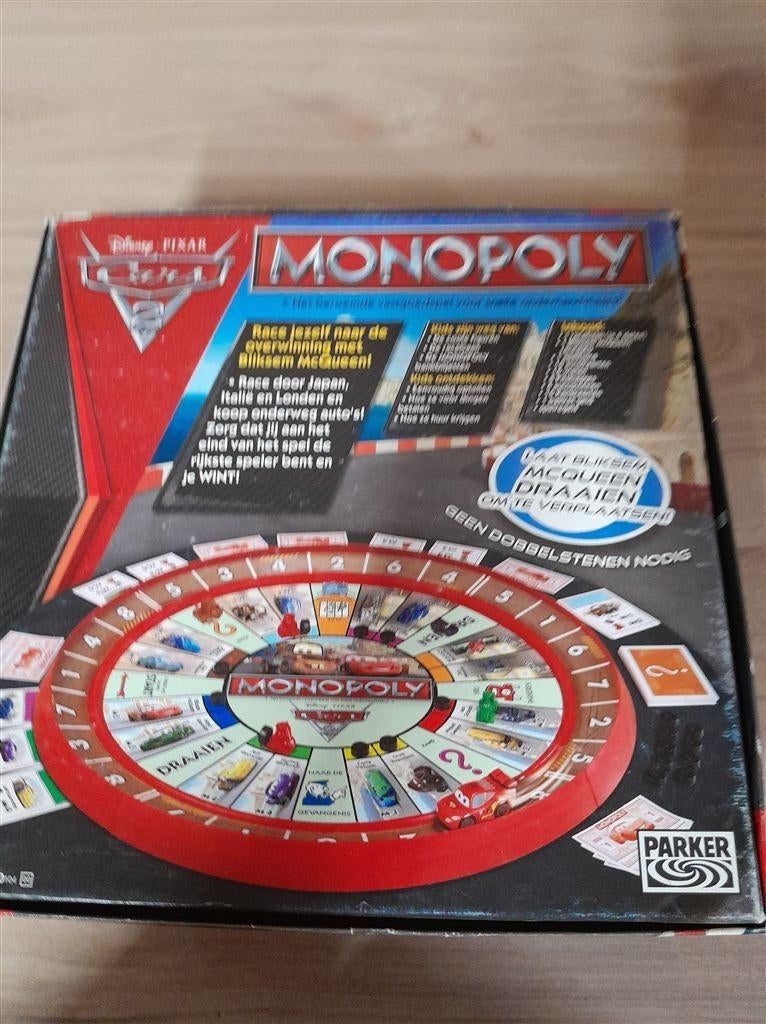 monopoly cars 2 - s5025, Hobby en Vrije tijd, Gezelschapsspellen | Bordspellen, Verzenden, Zo goed als nieuw