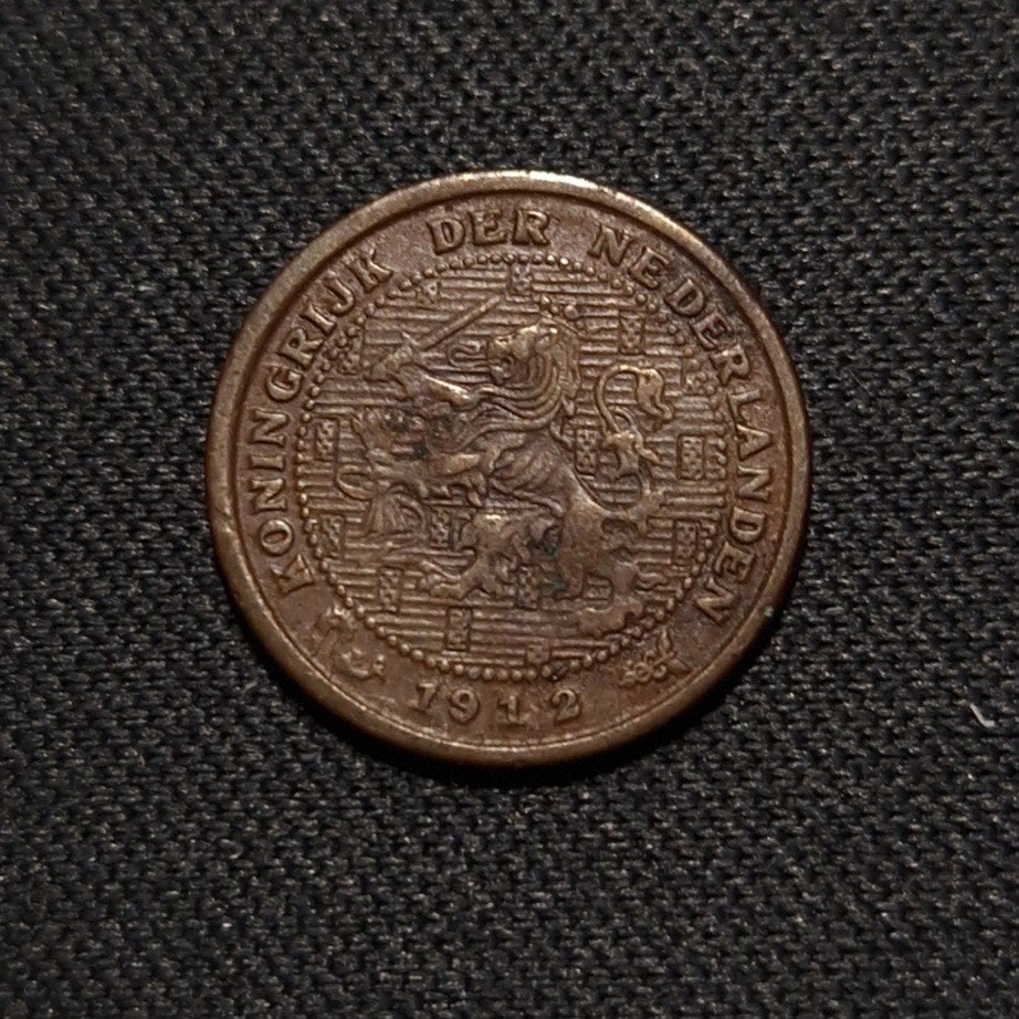 1/2 cent 1912, Verzenden, Koningin Wilhelmina, Overige waardes, Losse munt