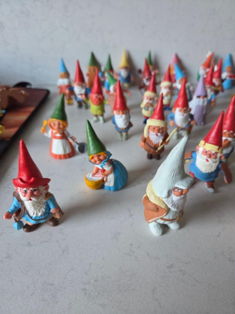 56x David de Kabouter / Rien Poortvliet poppetjes figuren, Verzamelen, Ophalen of Verzenden, Gebruikt