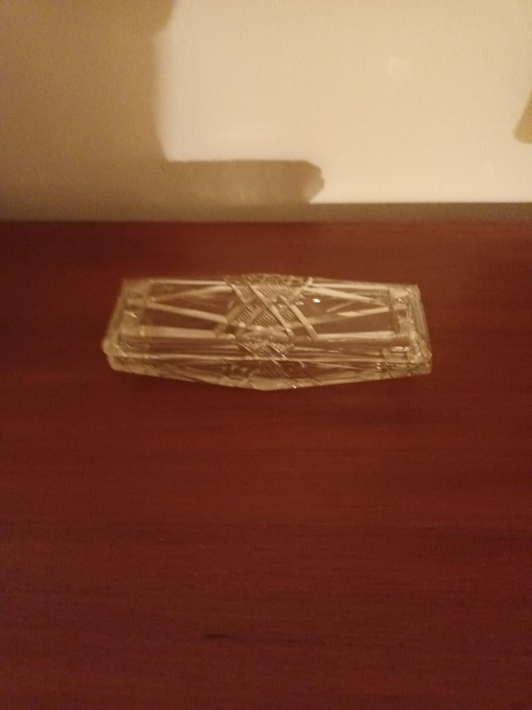Kammenbak, Pennenbak, Box ZWAAR kristal/ Oud, Antiek en Kunst, Ophalen of Verzenden