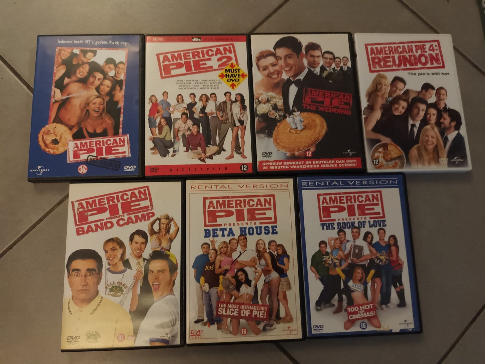 Dvd pakket American Pie, Alle leeftijden, Verzenden, Zo goed als nieuw, Romantische komedie