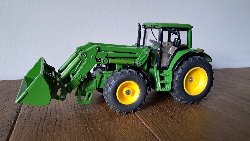 Siku 3652 John Deere met voorlader, Ophalen of Verzenden, Gebruikt, Tractor of Landbouw, SIKU