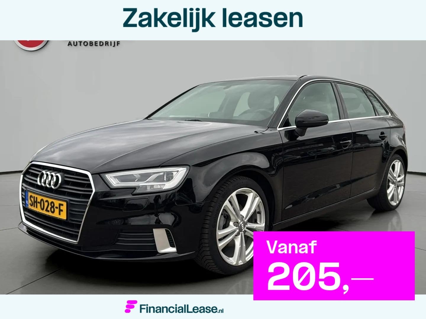 Audi A3 Sportback 1.0 TFSI Sport Lease Edition LED VERL. NAV, Dealer onderhouden, Gebruikt, Euro 6, Zwart