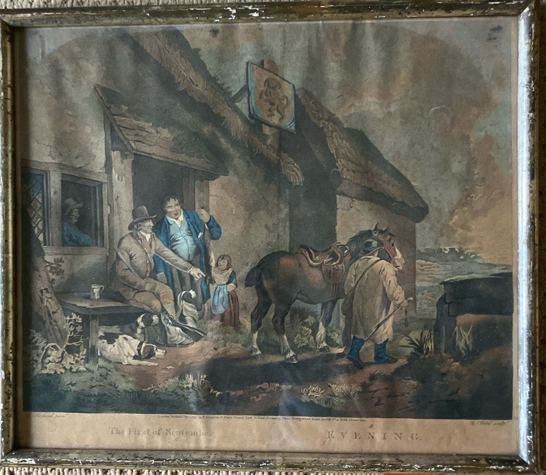 Antieke Jachtprent 1799 - George Morland Mezzotint, Ophalen of Verzenden