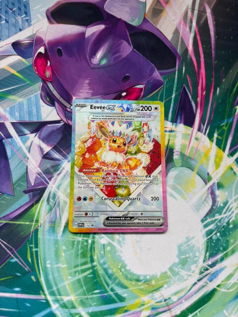 Pokémon Eevee ex SVP 174 Black Star Promo Holo, Ophalen of Verzenden