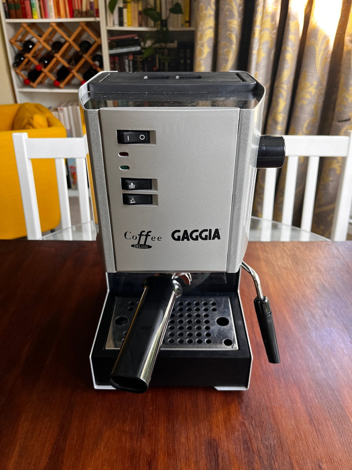 Gaggia Coffe Deluxe espresso machine, Ophalen, Gebruikt, Espresso apparaat, Gemalen koffie