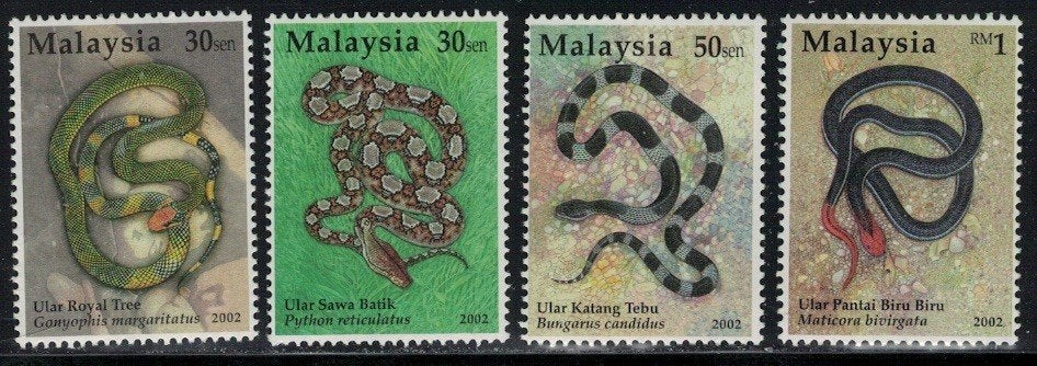 S658 Malaysia 1982/85 postfris Dieren / WWF, Verzenden, Postfris, Dier of Natuur