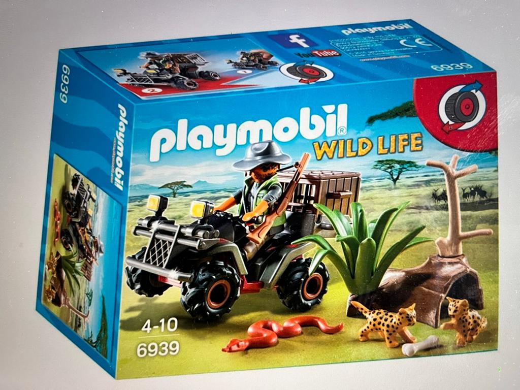 Playmobil Wild Life Quad met Ranger en Dieren (6939), Ophalen of Verzenden, Gebruikt, Complete set