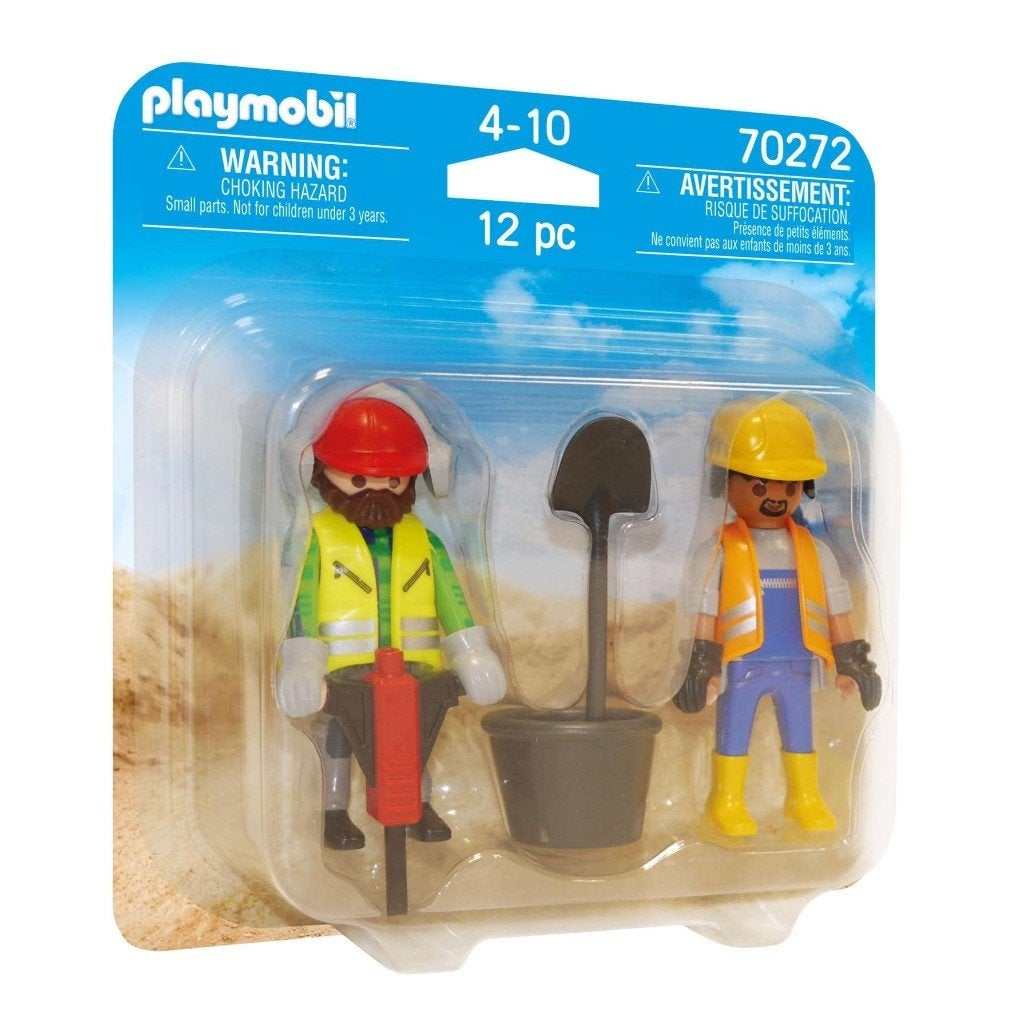 PLAYMOBIL Duo Packs Bouwvakkers - 70272, Gebruikt, Complete set, Ophalen of Verzenden, City action