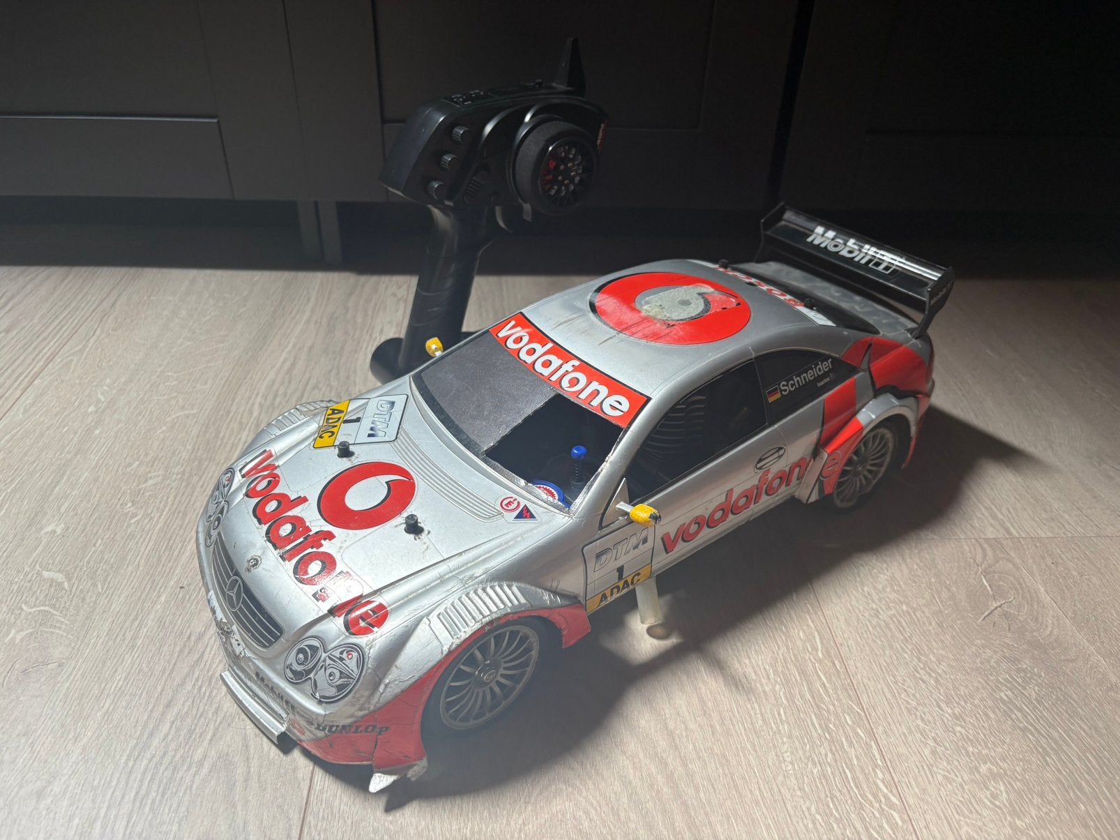 Tamiya nitro auto, Hobby en Vrije tijd, Modelbouw | Radiografisch | Auto's, Gebruikt, Ophalen of Verzenden, Schaal 1:10, Auto onroad