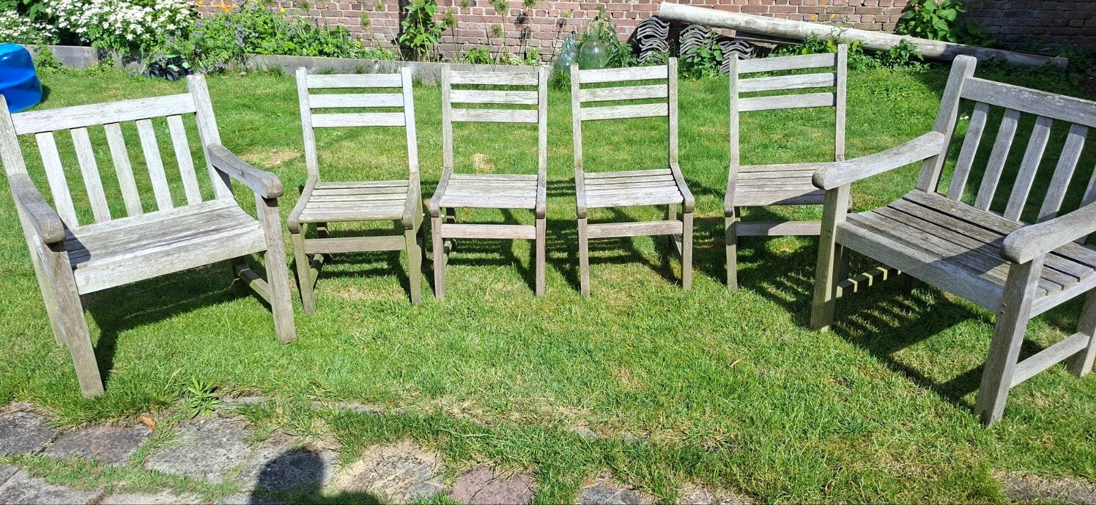 Teak Tiger Trading Tuinstoelen en fauteuil, Ophalen of Verzenden, Gebruikt, Teakhout
