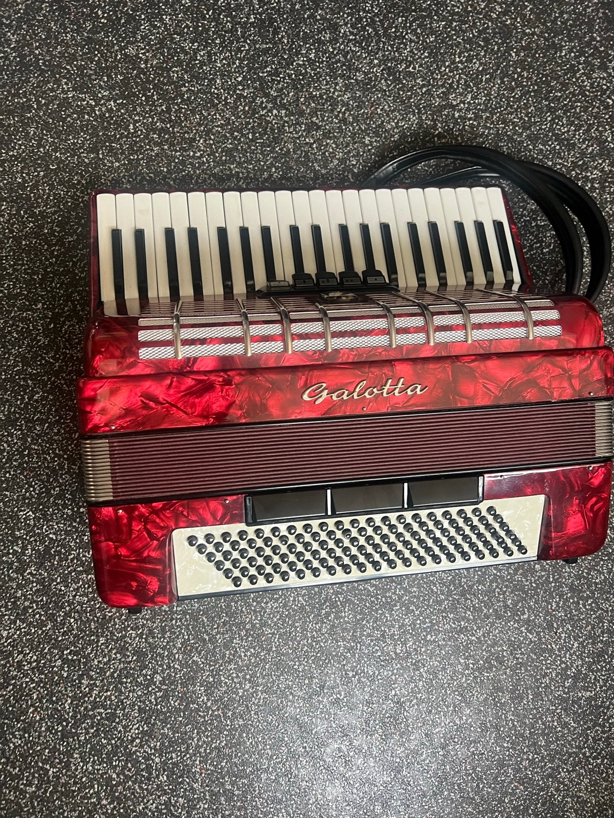 Galotta Accordeon Rood -, Overige merken, Gebruikt, Met koffer, 120-bas