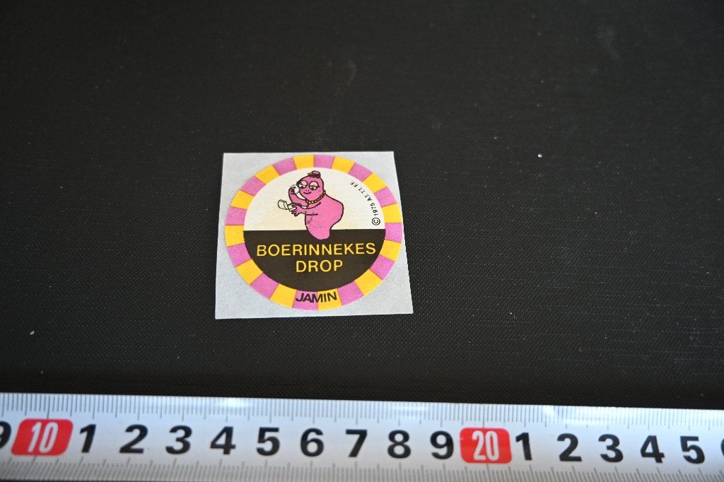 sticker jamin boerinnekes drop strip barbapapa, Ophalen of Verzenden, Zo goed als nieuw