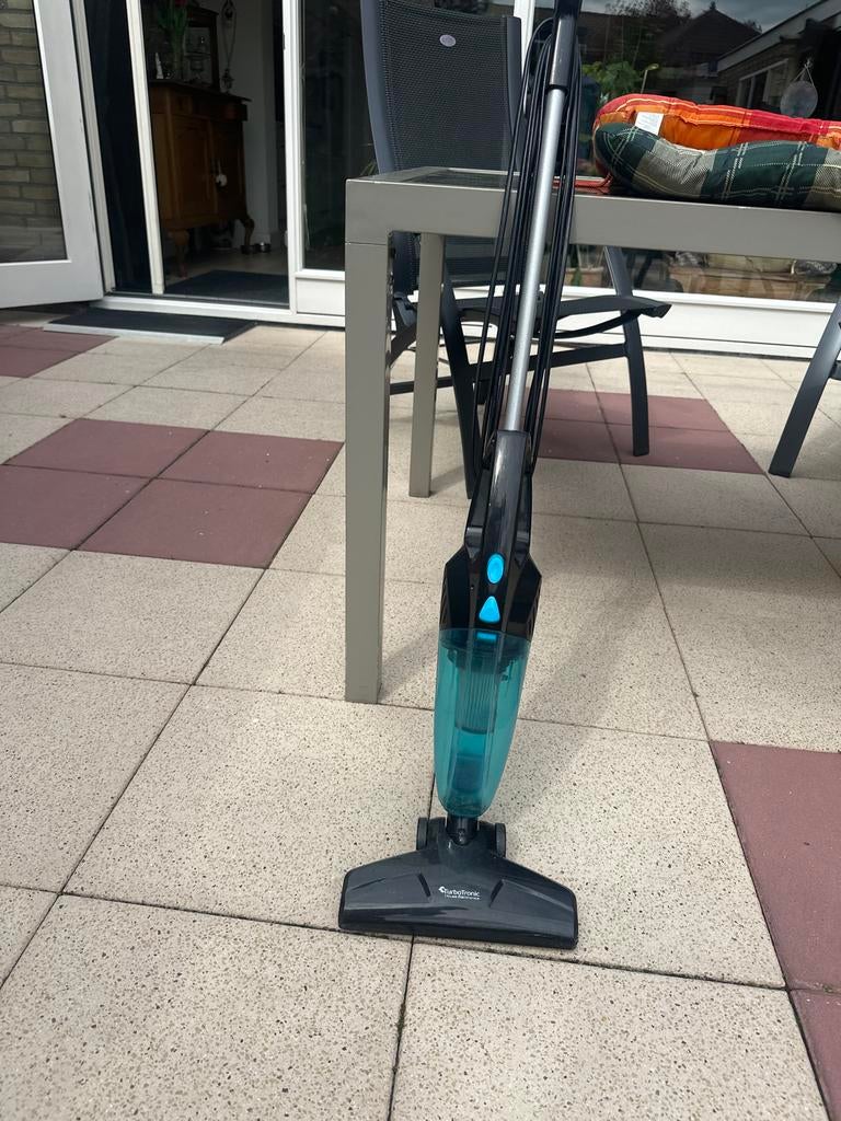 Turbotronic 2-in-1 steelstofzuiger - Zwart/Blauw, Witgoed en Apparatuur, Stofzuigers, Gebruikt, Stofzuiger, Ophalen of Verzenden