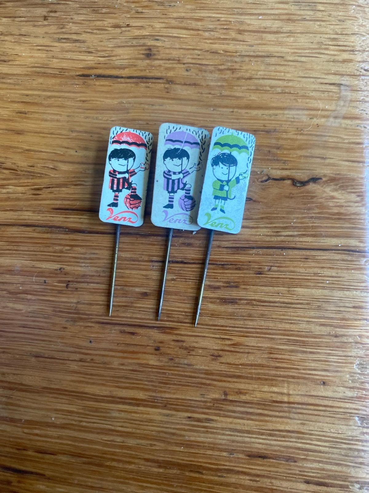 Vintage Venz  Speldjes - Set van 3, Verzamelen, Ophalen of Verzenden, Gebruikt, Merk, Speldje of Pin