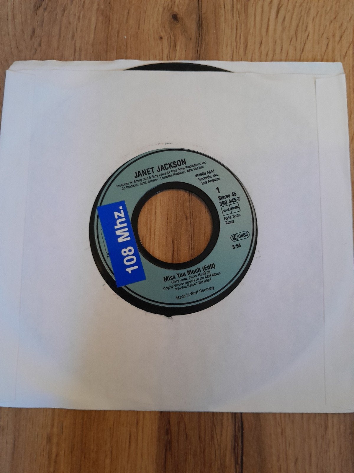janet jackson 7 inch miss you much, Ophalen of Verzenden, Zo goed als nieuw, Pop