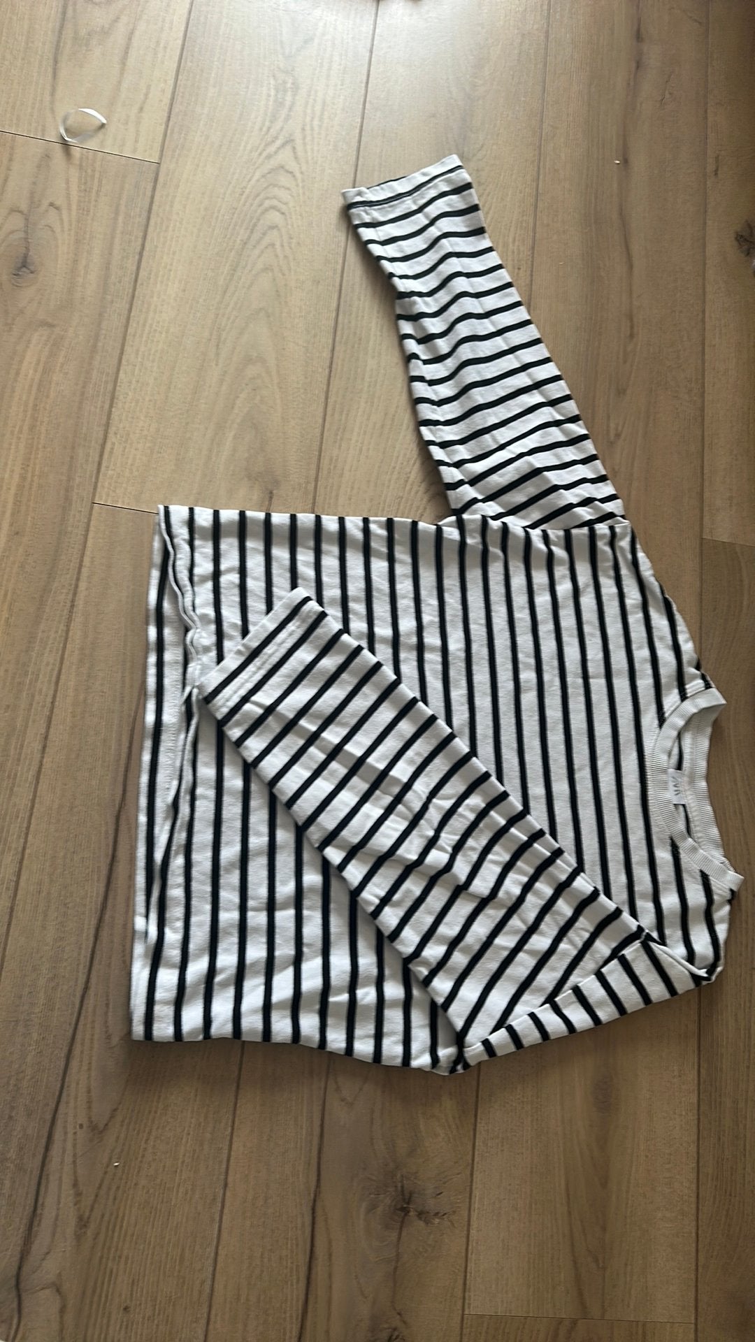 Shirt-zara-zwartwit-164, Kinderen en Baby's, Kinderkleding | Maat 164, Ophalen, Gebruikt, Meisje, Shirt of Longsleeve