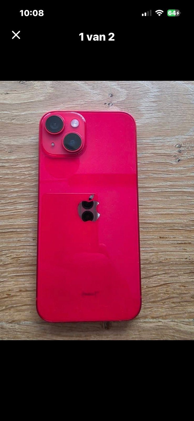 Iphone 13 rood krasvrij inruil mogelijk, 128 GB, IPhone 13, Ophalen of Verzenden, Zo goed als nieuw
