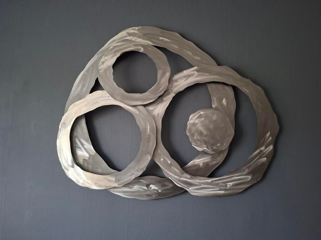 Wanddecoratie, Huis en Inrichting, Ophalen, Metaal, Decoratieobject, Zo goed als nieuw