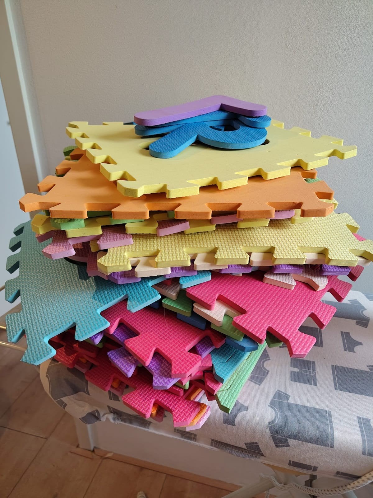 Puzzelmat, speelmat, schuim tegels, foam, Ophalen, Gebruikt