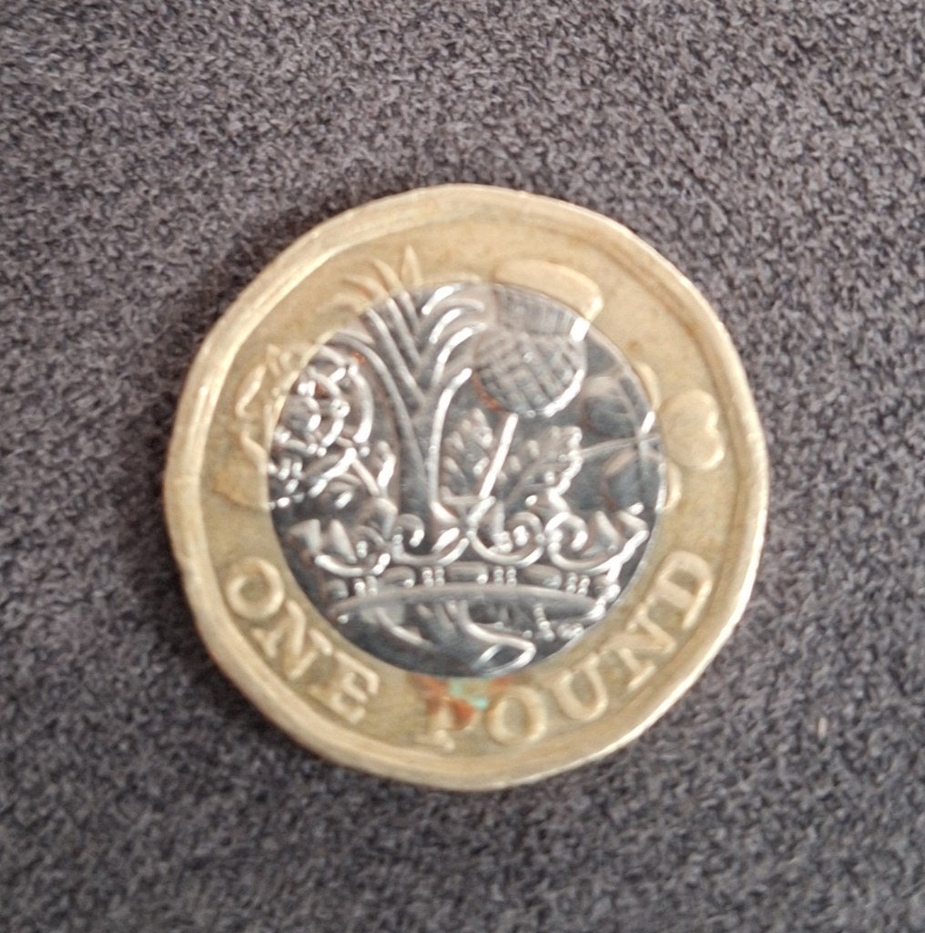 One pound verzamelaars exemplaar, Postzegels en Munten, Ophalen, Overige landen, Losse munt, Zilver