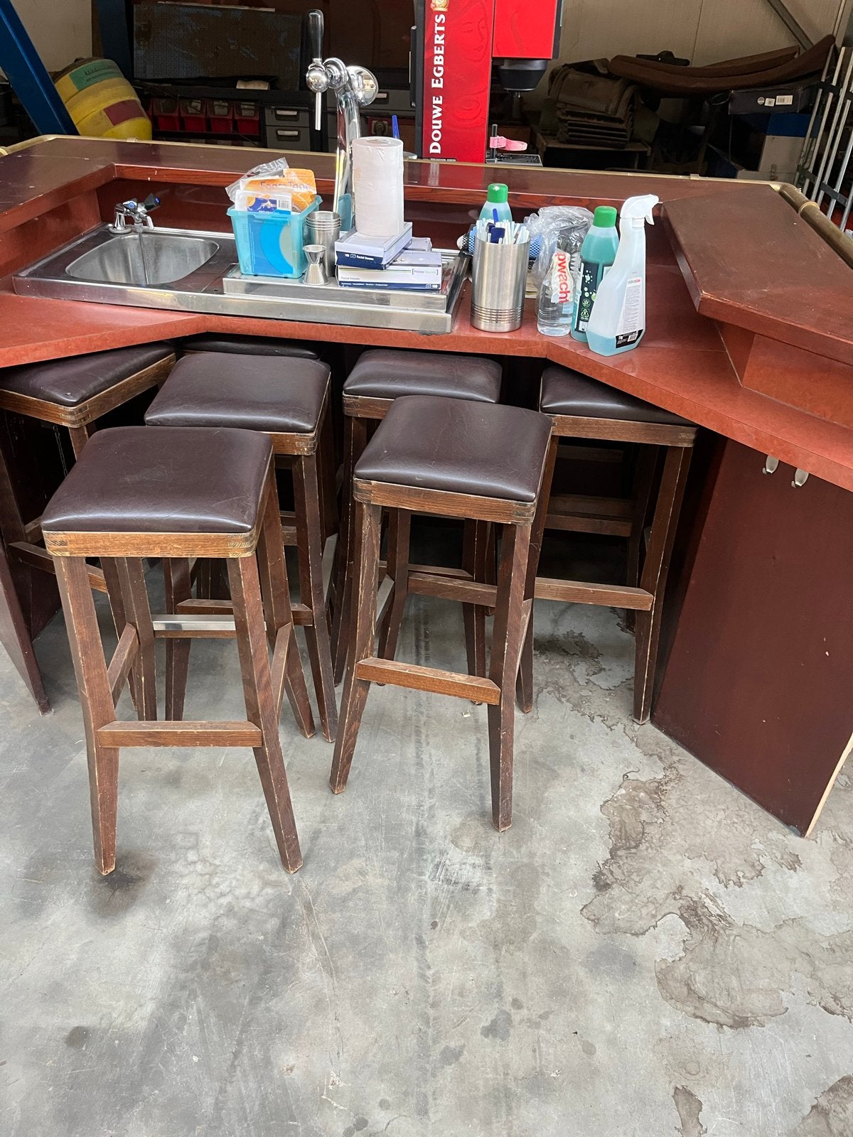 Complete Horeca Bar met Tap en Spoelbak Inclusief Krukken, Ophalen, Gebruikt, Overige typen