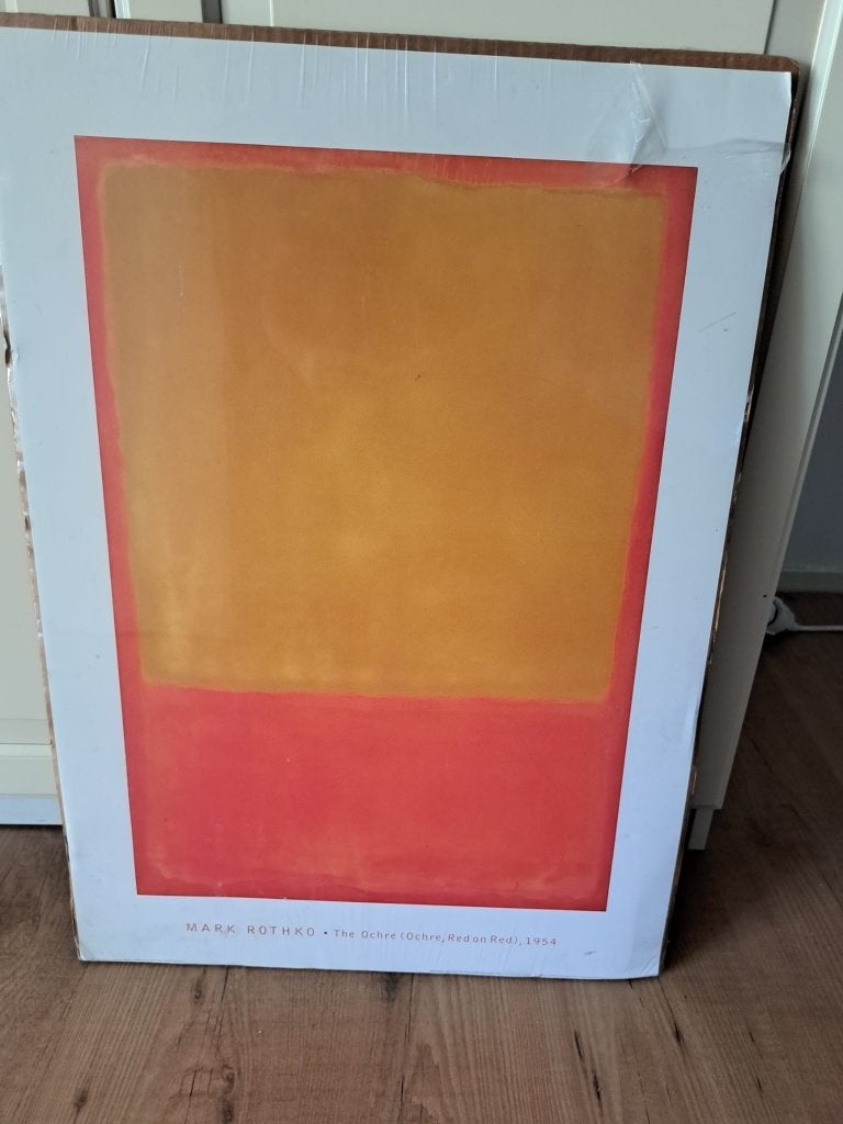 Mark Rothko poster The Ochre (Red on Red)' (1954), Antiek en Kunst, Ophalen