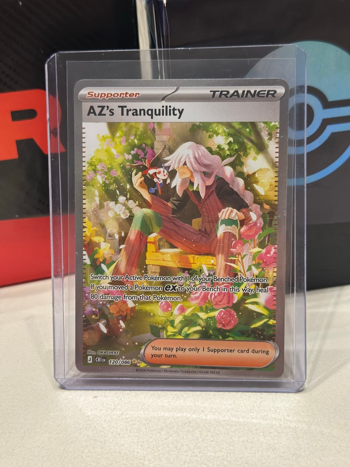 AZ's Tranquility losse kaart - Pokémon TCG (120/086), Ophalen of Verzenden, Zo goed als nieuw, Losse kaart