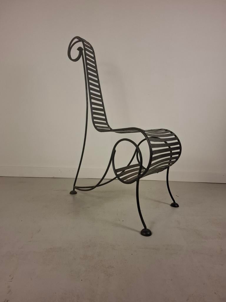 Vintage design modernist Spine chair André Dubreuil, Huis en Inrichting, Stoelen, Ophalen of Verzenden, Gebruikt, Eén