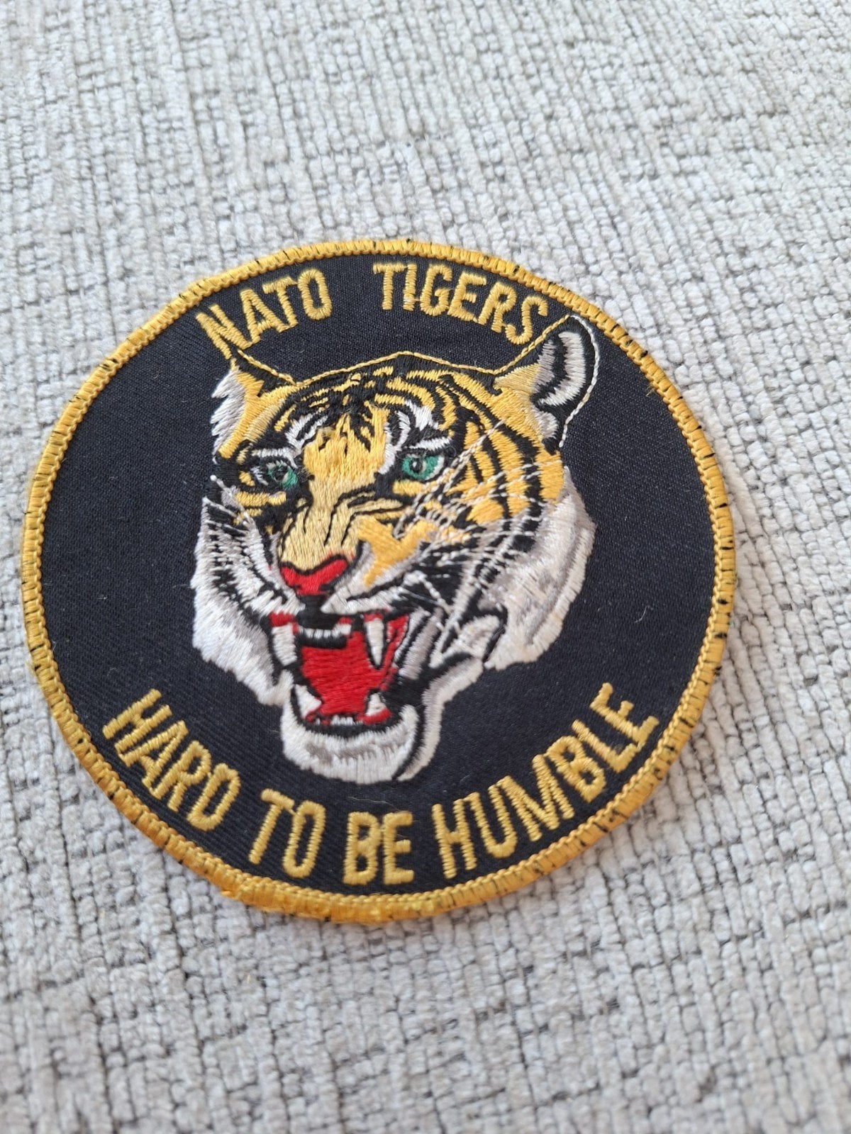 Militaire Nato tijger embleem, Ophalen of Verzenden, Patch, Badge of Embleem