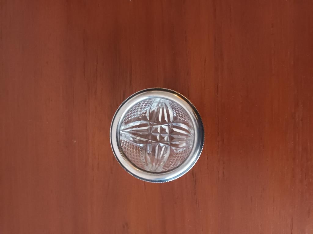 Zoutbakje/ Kristal/ Zilver, Ophalen of Verzenden