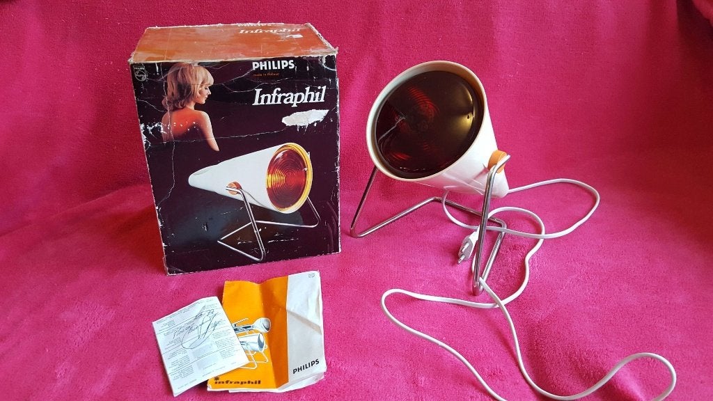 Philips Infraphil HP3609, warmtelamp in doos. K6, Tweedehands verkoop, Tweedehands verkoop, Gebruikt, Scheren en Epileren