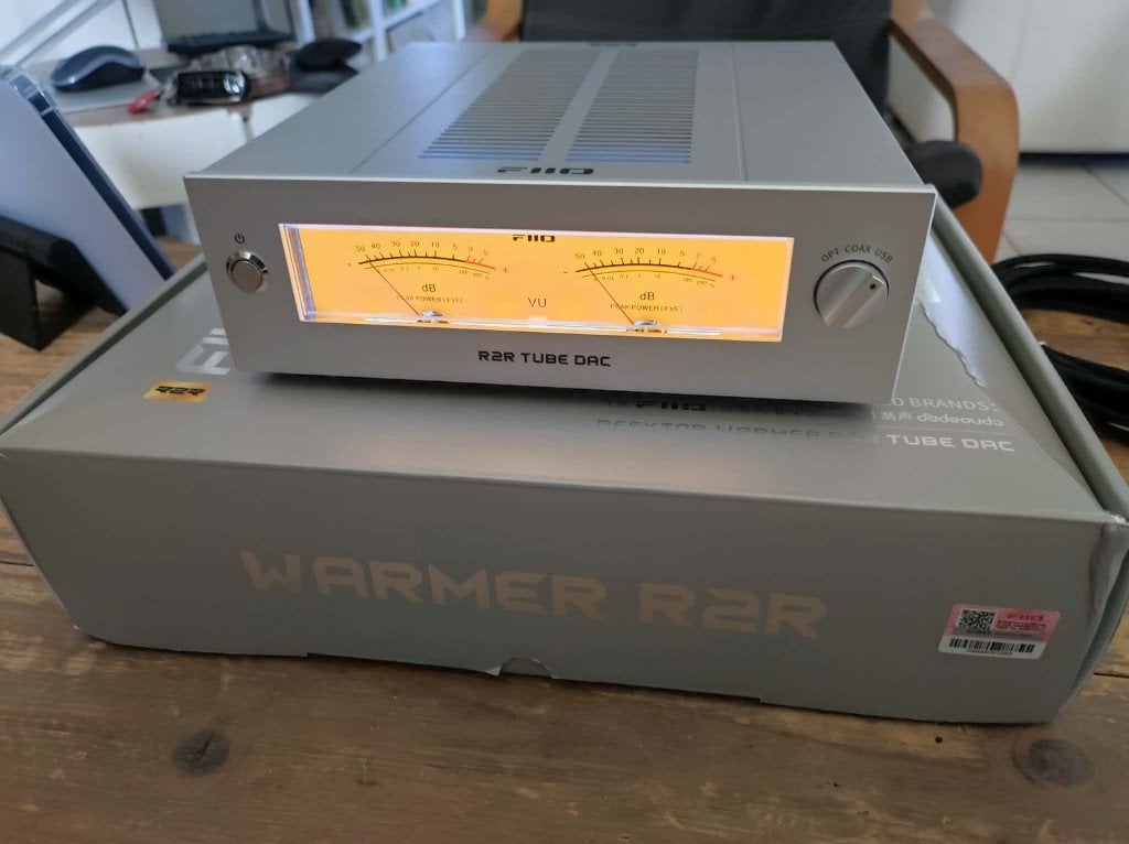 FIIO Warmer R2R Zilver USB-buizen-DAC, Ophalen of Verzenden, Zo goed als nieuw
