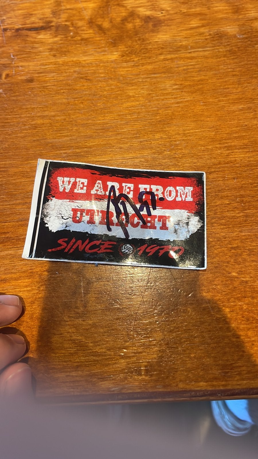 FC Utrecht sticker gesigneerd door Kodai Sano (NEC), Verzenden, Nieuw, F.C. Utrecht, Poster, Plaatje of Sticker