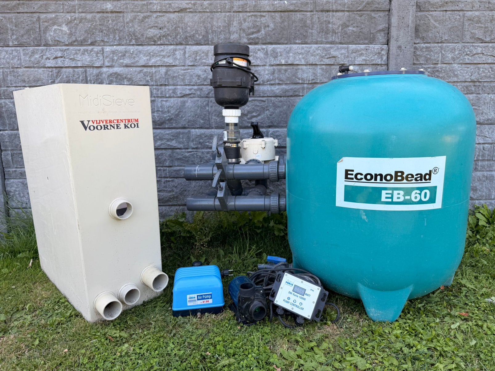 Complete Filterset EB-60, MidiSieve, DM Vario 10000, Ophalen of Verzenden, Gebruikt, Vijverfilter