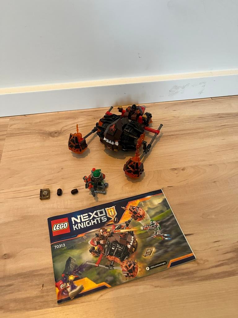 Lego Nexo Knights 70313 Moltor's Lavastamper, Gebruikt, Overige thema's, Lego, Ophalen of Verzenden