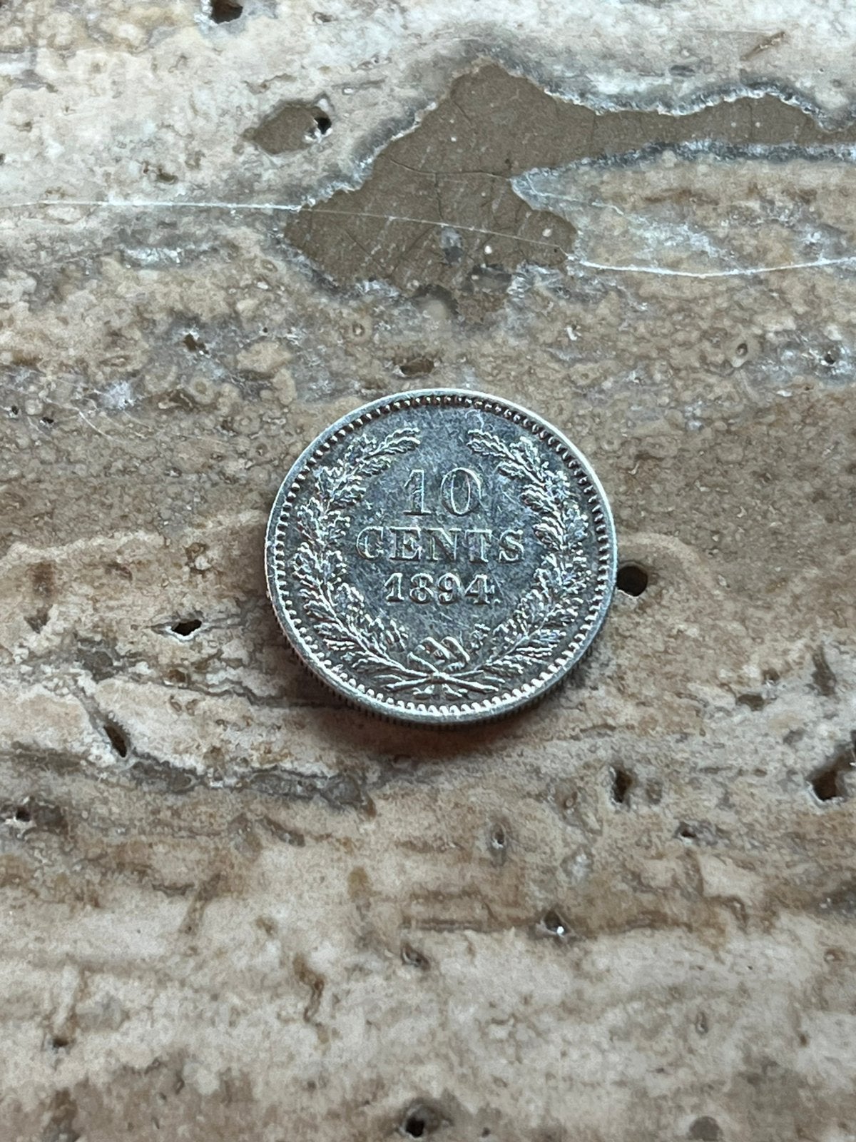 10 cent 1894 Wilhelmina , mooie kwaliteit, Zilver, Ophalen of Verzenden, 10 cent, Koningin Wilhelmina