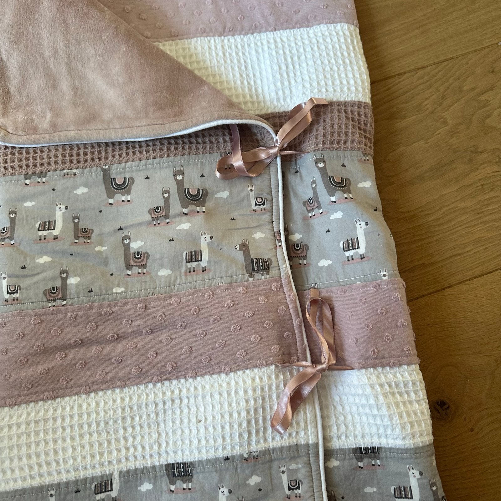 Voetenzak met alpaca print en wafelstof, Wasbaar, Gebruikt, Ophalen of Verzenden, Voetenzak
