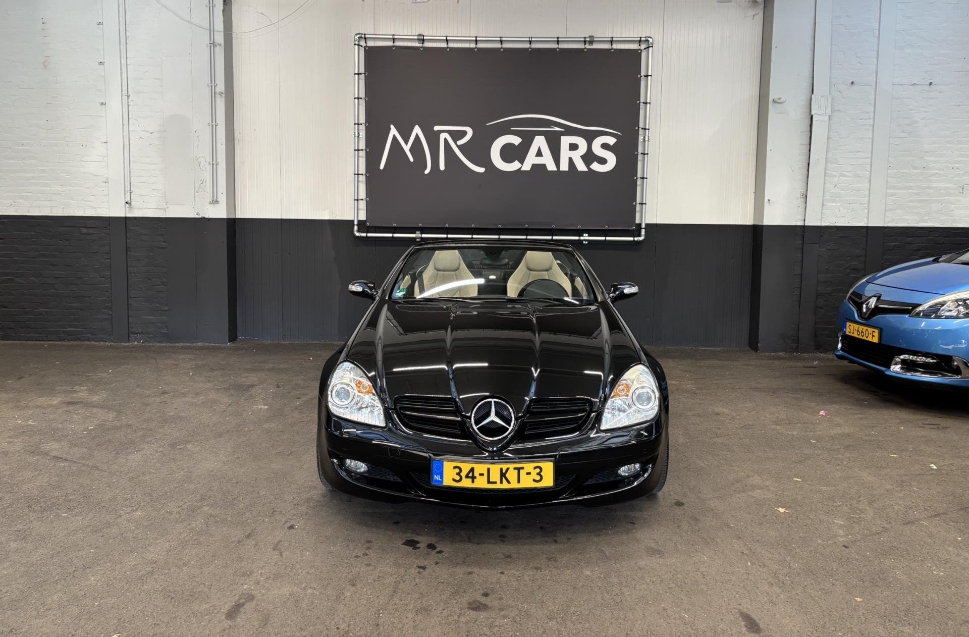 Mercedes-Benz SLK-klasse 350 Leder/Navi/Cruise Control, Auto's, Achterwielaandrijving, Gebruikt, Beige, Cabriolet
