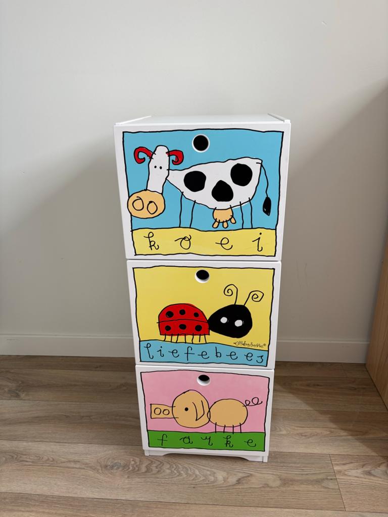 Leuke Kinderkast met Dierenprint, Ophalen, Gebruikt, Minder dan 50 cm, 90 tot 105 cm