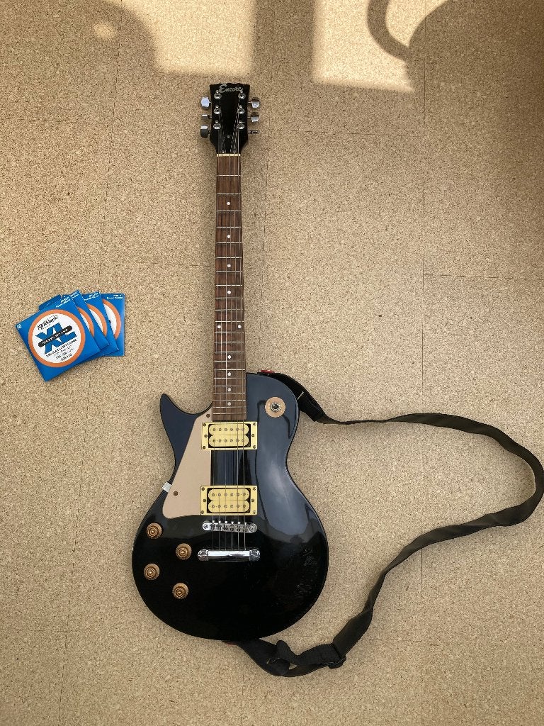 Linkshandige electrische gitaar, Les Paul model Encore., Ophalen, Gebruikt, Solid body, Overige merken
