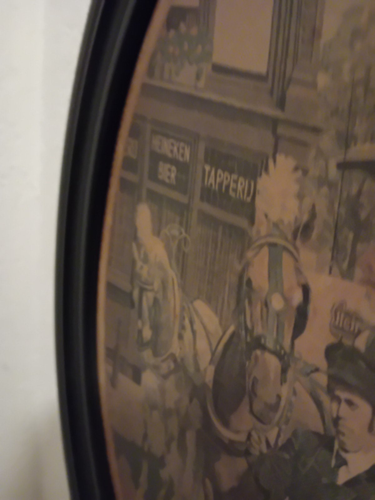 Vintage Heineken Bier Reclamebord - Koets met Vaten, Ophalen of Verzenden